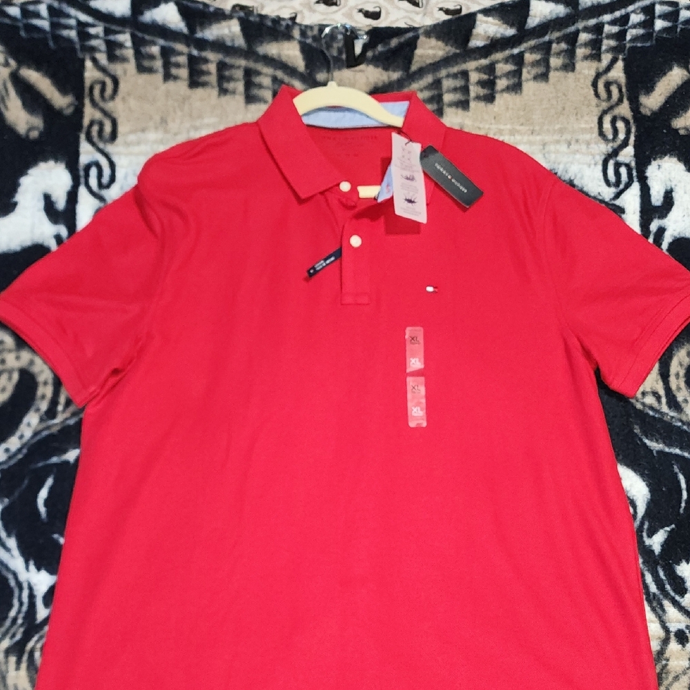 TOMMY HILFIGER Red Polo Shirt